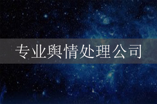 專(zhuān)業(yè)輿情處理公司：讓危機(jī)公關(guān)更高效